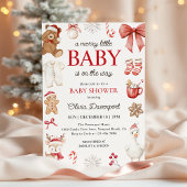 Invitation Merry Little Christmas Festive Winter Baby Shower