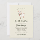 Invitation Merry Little Christmas Rustic Baby Shower  (Devant)