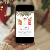 Invitation Merry Little Cocktails Fête de Vacances