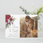 Invitation Merry Little Wedding Enregistrer la date (Debout devant)