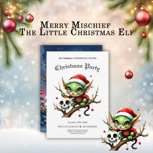 Invitation Merry Mischief – Le Petit Lutin de Noël.