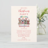 Invitation Merry Woofmas Dog Christmas (Debout devant)