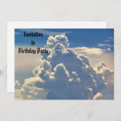 Invitation merveilleuse de nuages (Devant / Derrière)