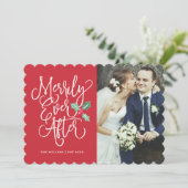 Invitation Merveilleusement Jamais Après Les Vacances Mariage (Debout devant)