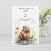 Invitation Merveilleux Anniversaire en Forêt (Debout devant)