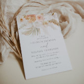 Invitation Merveilleux Blush Gold & Ivory Floral Mariage