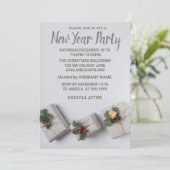 Invitation Merveilleux cadeau de nouvelle année Grey (Debout devant)
