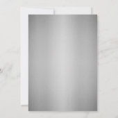 Invitation Merveilleux, Extraordinaire Gris Nouvel An Invitat (Dos)