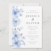 Invitation Merveilleux Mariage de Breeze aquarelle (Devant)