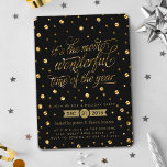 Invitation Merveilleux Moment De L'Année | Fête de vacances<br><div class="desc">Célébrez Noël dans le style cette année avec ces invitations branchées. Le design est facile à personnaliser avec votre propre libellé et vos invités seront ravis quand ils reçoivent ces invitations fabuleux.</div>