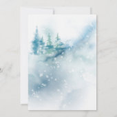 Invitation Merveilleux Pays d'Hiver Bébé Il Fait Froid Dehors (Dos)