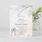 Invitation Merveilleux Paysage d'Hiver, Branche d'Arbre Baby (Debout devant)