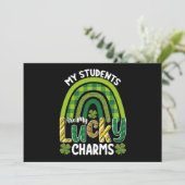 Invitation Mes étudiants sont mes charmes chanceux St Patrick (Debout devant)