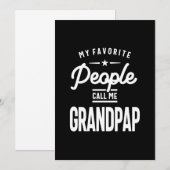 Invitation Mes Gens Favoris M'Appelent Grandpap (Devant / Derrière)
