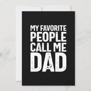 Invitation Mes Gens Favoris M'Appelent Papa   Cadeau Père