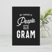 Invitation Mes Gens Préférés M'Appelent Gram (Debout devant)