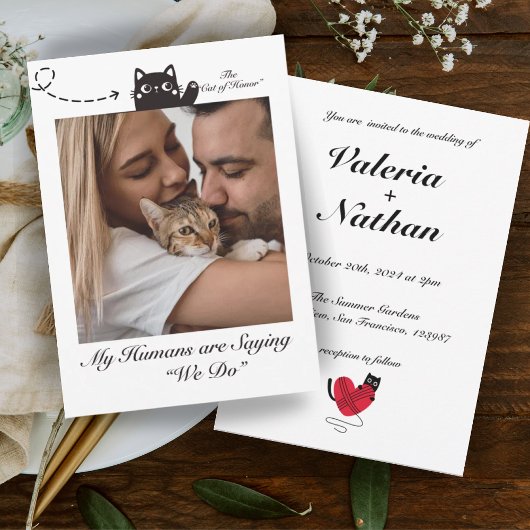 Invitation Mes humains disent que nous faisons de la photo de