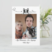 Invitation Mes humains disent que nous faisons photo de chien (Debout devant)