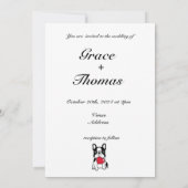 Invitation Mes humains disent que nous faisons photo de chien (Dos)