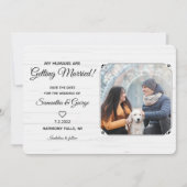 Invitation Mes humains se marient - Chien Sauvez la date (Devant)