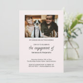 Invitation Mes humains se marient Fiançailles photo pour anim (Debout devant)