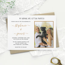 Mes humains se marient Photo de mariage d'animaux