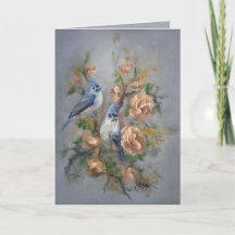 Mésange à tête noire 5 x 7" Anniversaire/