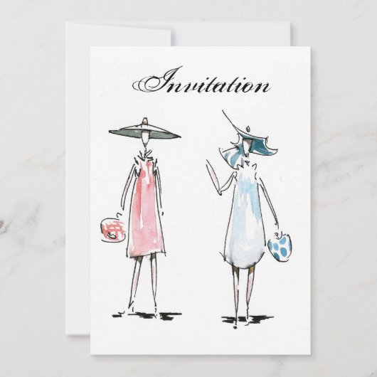 Invitation Mesdames pour déjeuner (Devant)