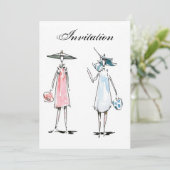 Invitation Mesdames pour déjeuner (Debout devant)