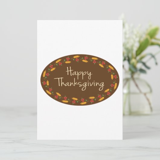 Invitation Message bon thanksgiving (Debout devant)