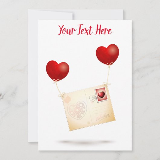 Invitation Message d'amour (Devant)