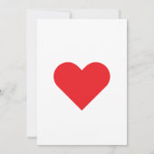 Invitation Message d'amoureux pour la Saint-Valentin (Dos)