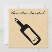 Invitation Message dans une bouteille. (Devant)