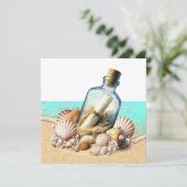 Invitation Message dans une bouteille (Debout devant)