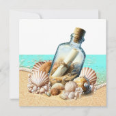 Invitation Message dans une bouteille (Devant)