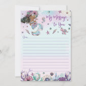 Invitation Message de la capsule de temps de la sirène pour v (Devant)