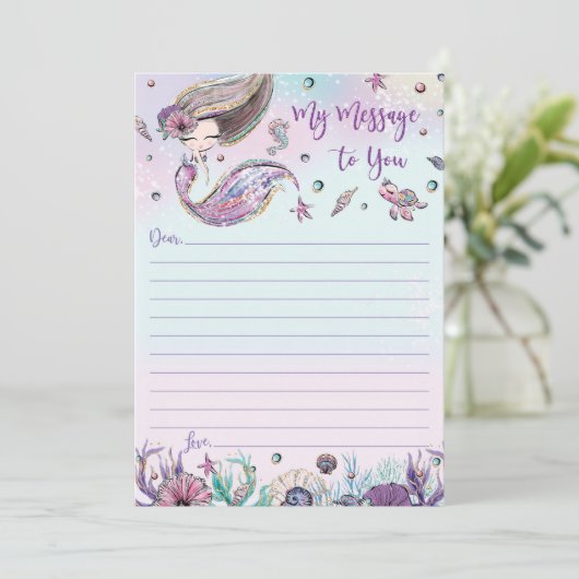 Invitation Message de la capsule de temps de la sirène pour v (Debout devant)