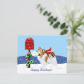 Invitation Message de Noël Sable Papillon (Debout devant)