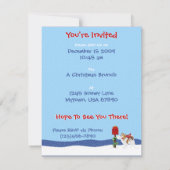 Invitation Message de Noël Sable Papillon (Dos)