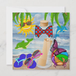Invitation Message de Paradise Beach dans une bouteille - SRF
