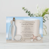 Invitation Message d'une douche de lune de miel de Bottle Bea (Debout devant)