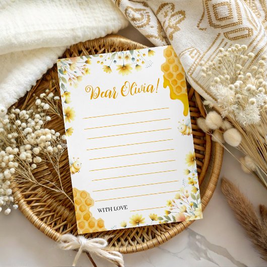 Invitation Message pour la capsule temporelle de l'abeille du