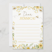 Invitation Message pour la capsule temporelle de Little Honey (Devant)