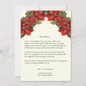 Invitation Message spécial à l'enfant Saint Nicolas de Myra (Dos)