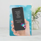 Invitation Message texte de fête de Noël (Debout devant)