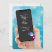 Invitation Message texte de fête de Noël (Devant)