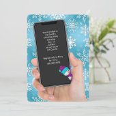 Invitation Message texte de la fête de Noël (Debout devant)