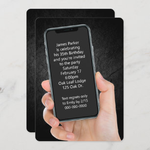 Invitation Message texte de la fête du 35e anniversaire