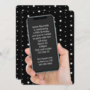 Invitation Message texte de la fête du 50e anniversaire