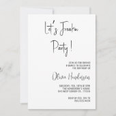 Invitation Message texte de la fête Freakin simple Anniversai (Devant)